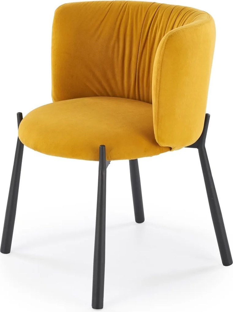 Krzesło do jadalni z kubełkowym oparciem K531 Halmar