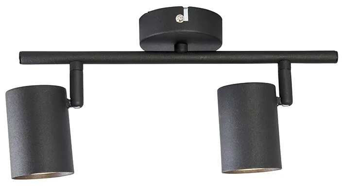 Nowoczesny reflektor czarny 2-światłowy, regulowany - Jeana
