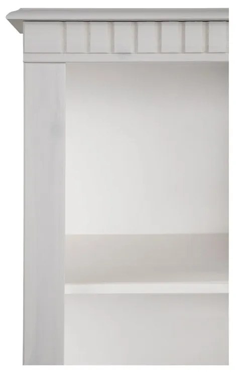 Biały regał z litego drewna sosnowego 50x135 cm Cubrix – Støraa