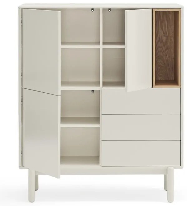 Kremowa komoda 100x120x40 cm Corvo – Teulat