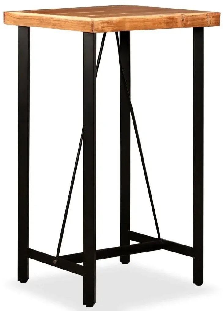 Brązowy industrialny stolik barowy S3-F28