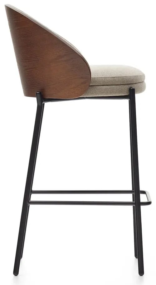 Brązowo-beżowy hoker (wysokość siedziska 65 cm) Eamy – Kave Home