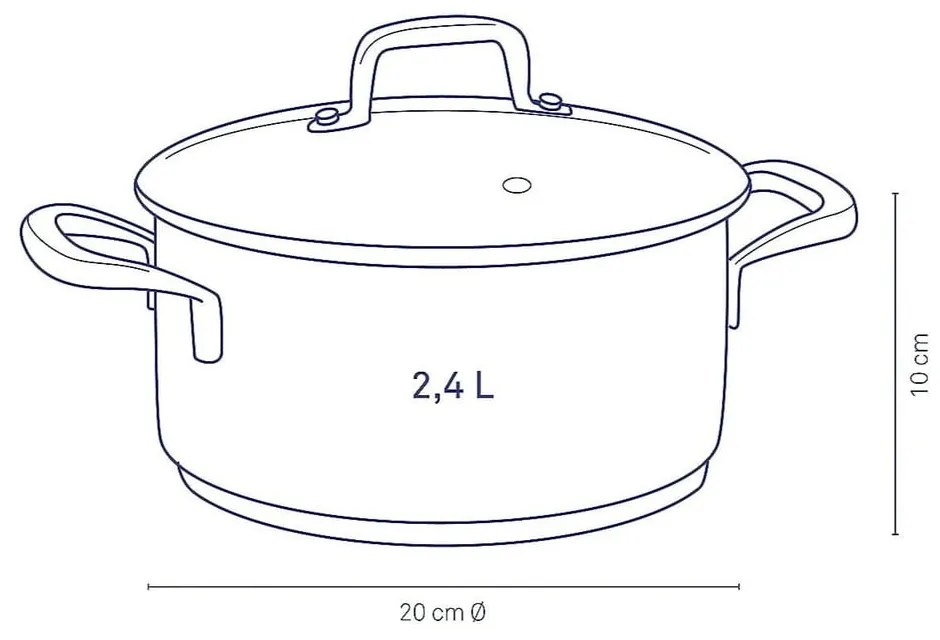 Garnek ze stali nierdzewnej z pokrywką Kela Flavoria, ø 20 cm