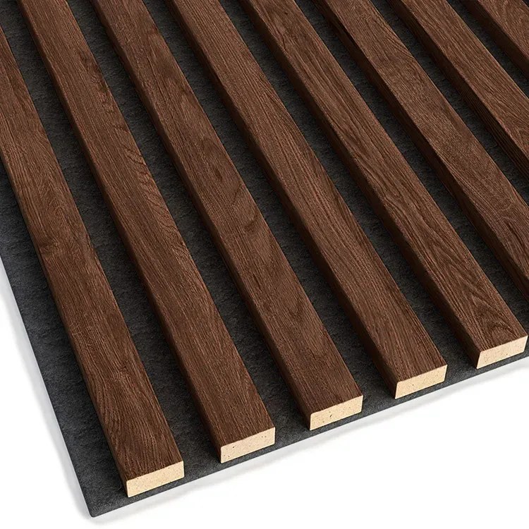 Akustyczne panele lamelowe 2 szt. orzech H1-L03