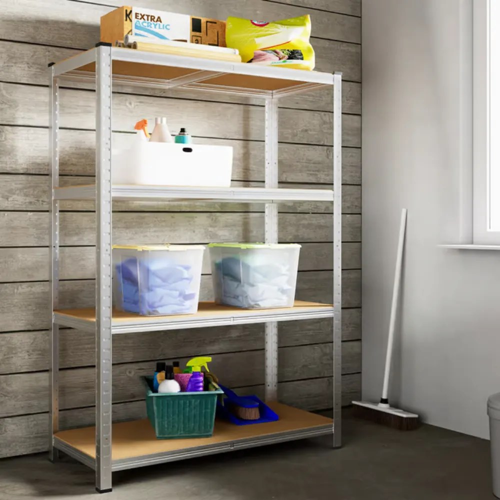 Monzana Regał o dużej nośności HEAVY, max. 700 kg, 160x90x40 cm, srebrny