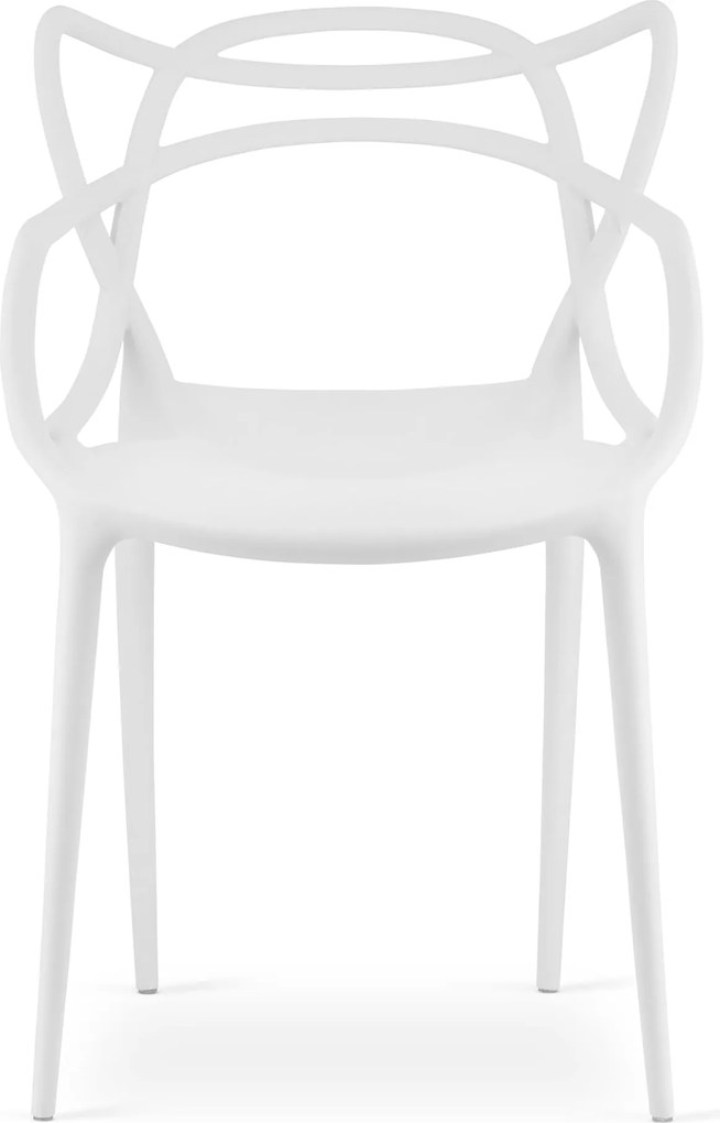 Krzesło białe plastikowe KATO
