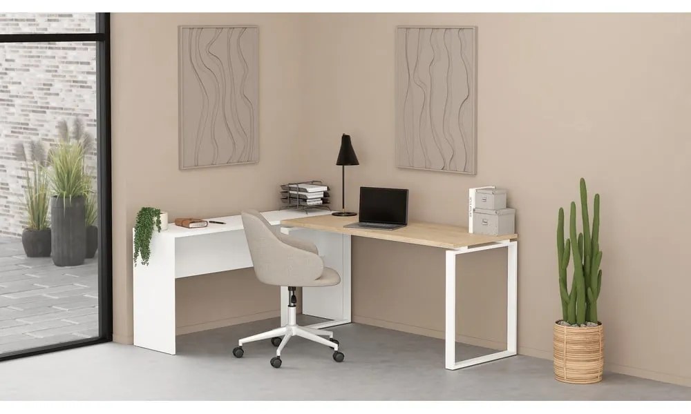 Biurko z blatem w dekorze dębu 60x150 cm Sign – Tvilum
