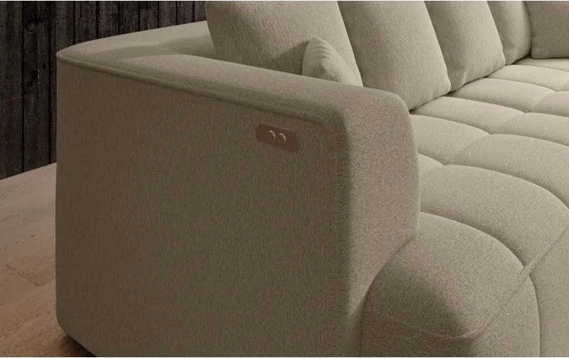 Sofa kanapa ALBIO BigSofa kanapa z elektryczną regulacją siedziska WERSAL