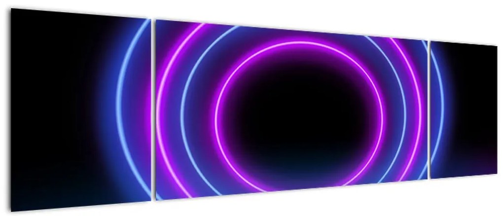 Obraz kolorowych kółek (170x50 cm)