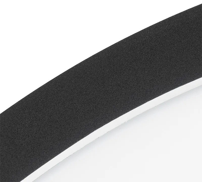 Plafon / Lampy sufitowe czarny 40 cm z LED 3-stopniowym ściemniaczem IP44 - Steve Nowoczesny Oswietlenie wewnetrzne