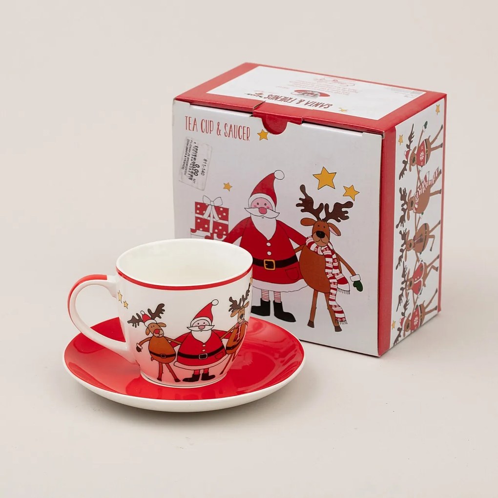 Filiżanka ze spodkiem Spirit of Christmas porcelana 200ml