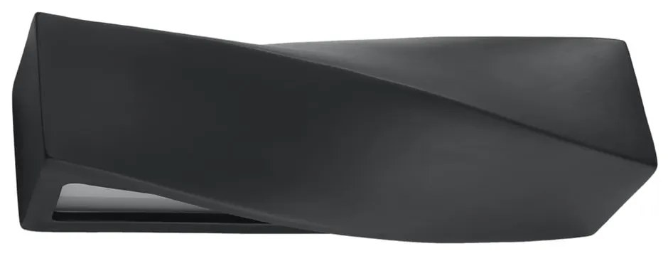 Czarny ceramiczny kinkiet Sollux Taurus