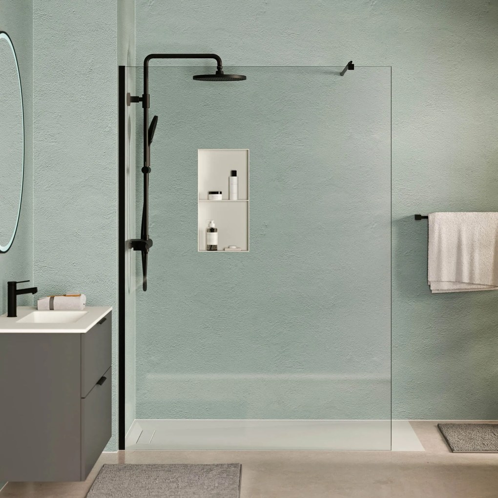 Walk-In Dusche EIRA - Klarglas 8 mm und 10 mm