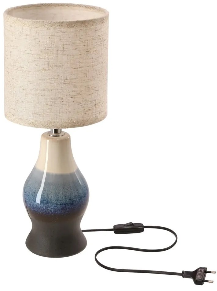 Lampa stołowa z tekstylnym kloszem (wysokość 34 cm) Navia – Candellux Lighting