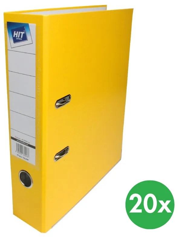 HIT Office Segregator dźwigniowy 7,5 cm, żółty