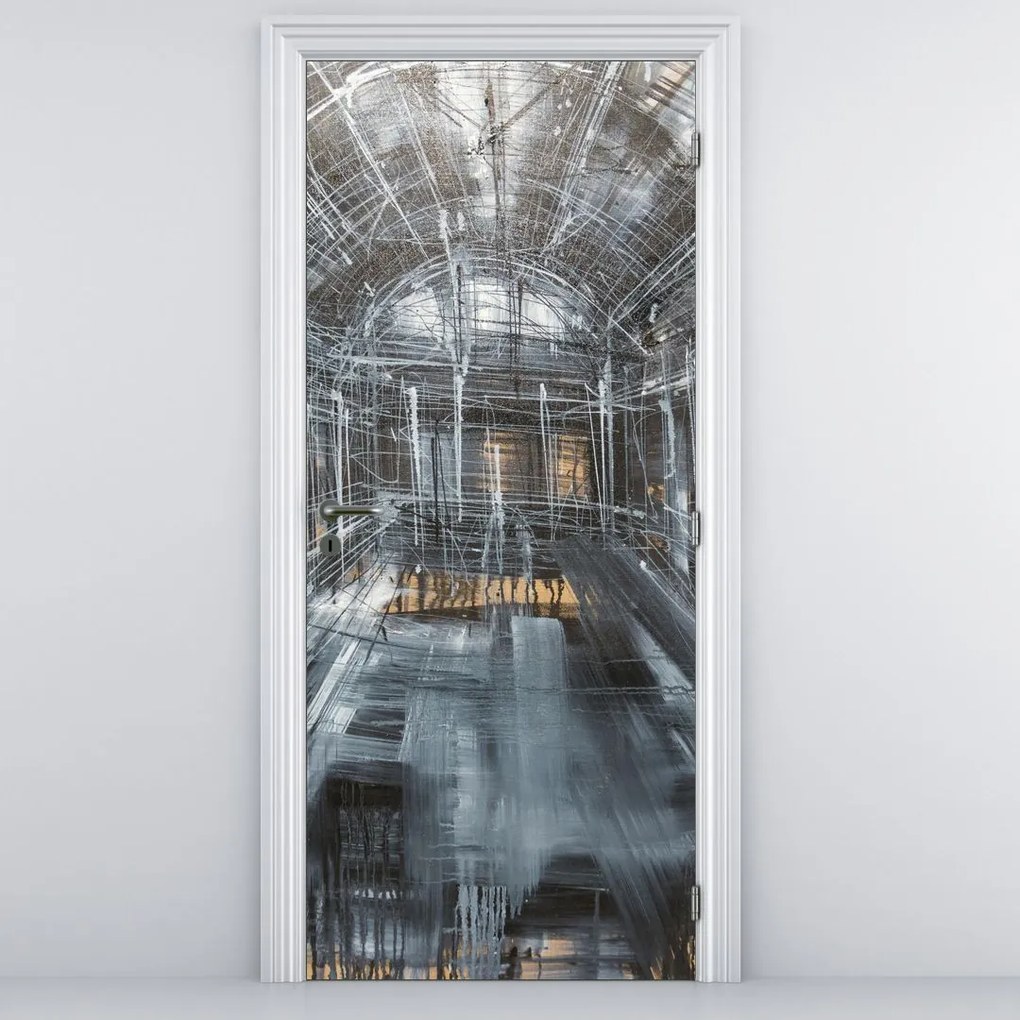 Fototapeta na drzwi - Wnętrze starego budynku (95x205cm)