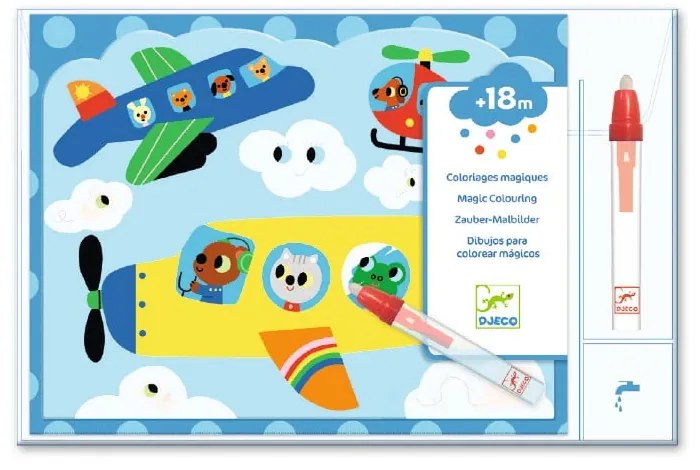 Magiczne kolorowanki wodne Djeco Zwierzątka