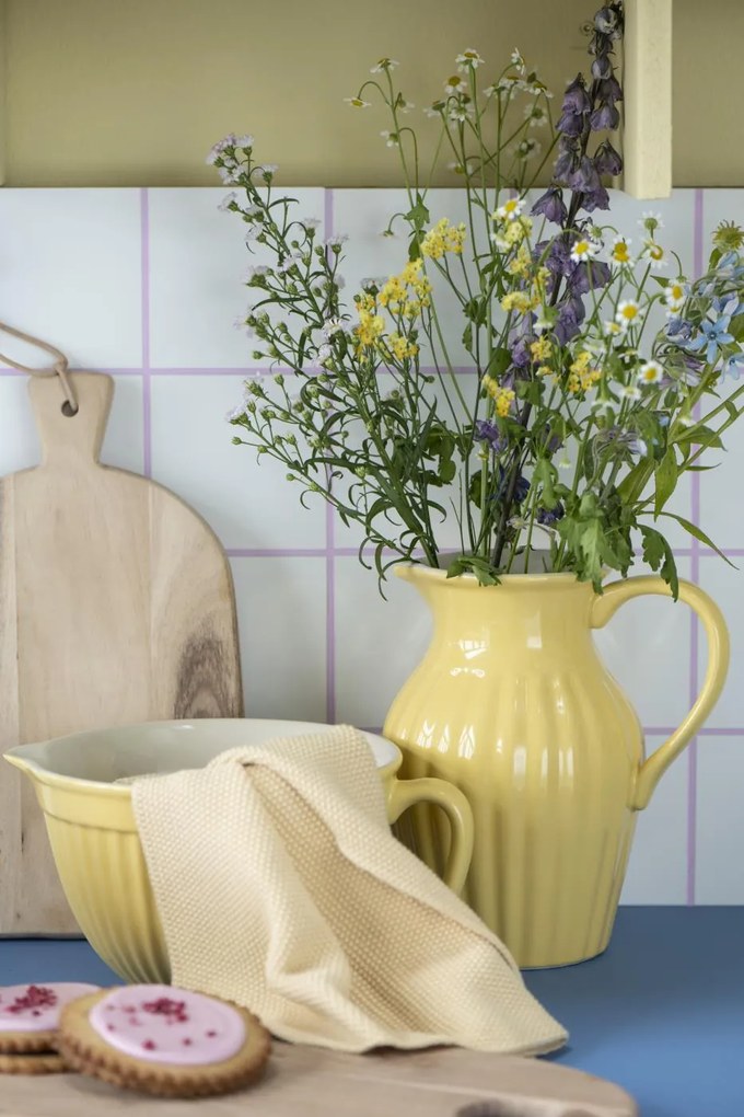 Żółta ceramiczna misa na ciasto MYNTE LEMONADE