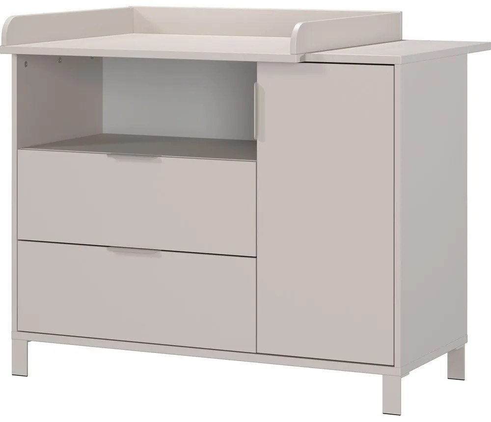 Kremowa komoda dziecięca z przewijakiem 115x102x77 cm Alkmaar – Germania