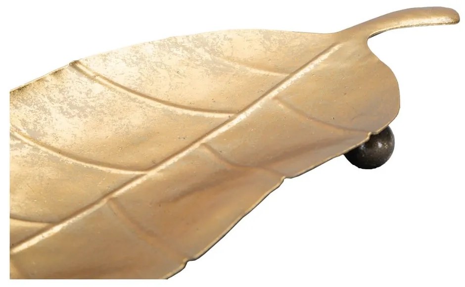 Metalowa taca dekoracyjna 11x38 cm Foglia – Mauro Ferretti