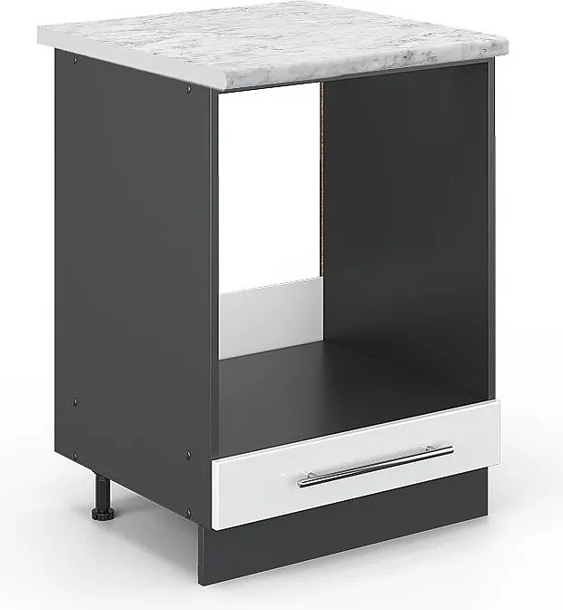 Szafka kuchenna biały wysoki połysk 60x60x82 fame-line