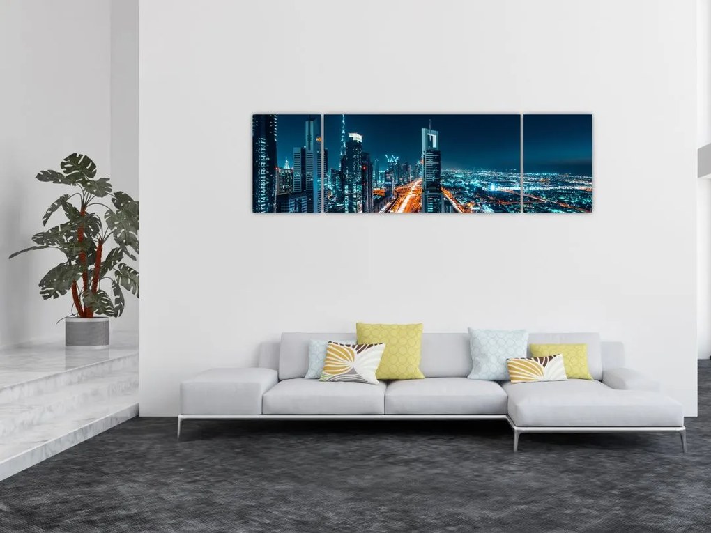 Obraz  - Noc w Dubaju (170x50 cm)
