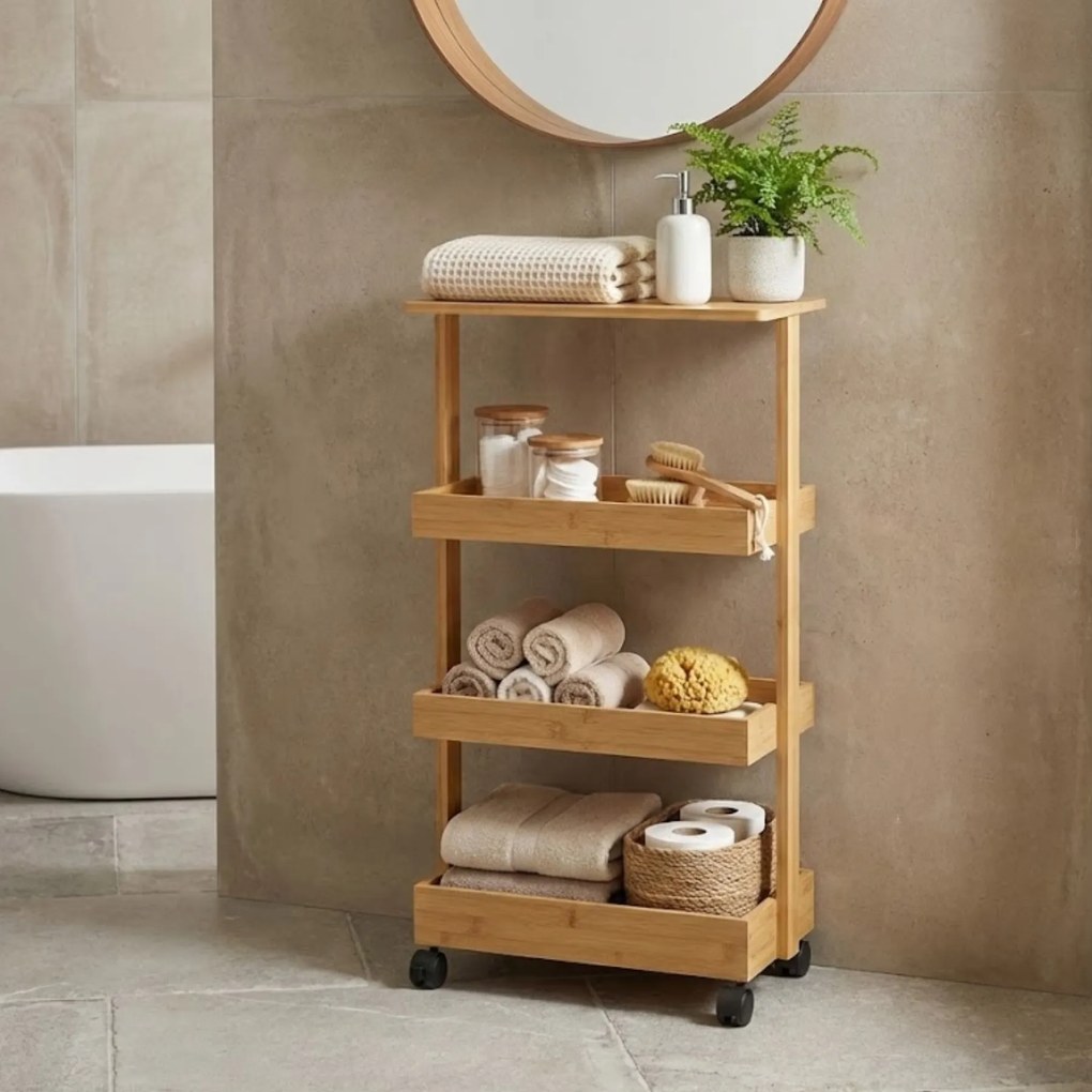 Regał kuchenny na kółkach HYGA, 87,5 cm