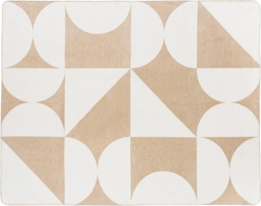 Beżowo-kremowy koc 150x200 cm Tul – noo.ma