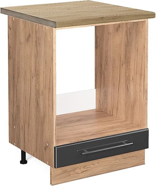 Szafka kuchenna antracyt wysoki połysk 60x60x82 fame-line