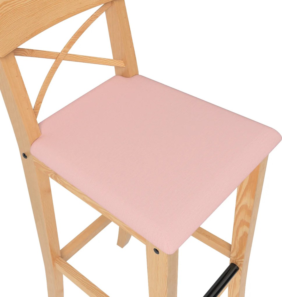 Pokrowiec na krzesło barowe Ingolf z tapicerowanym siedziskiem