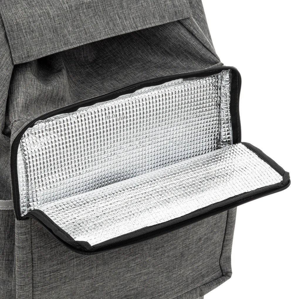 Wózek zakupowy na kółkach, szary