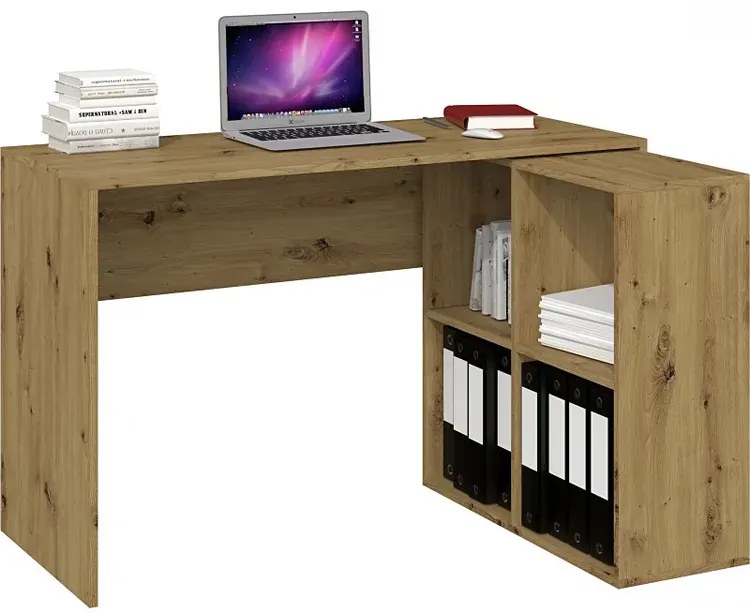Regał pod biurko w kolorze dąb artisan - Selex 5X