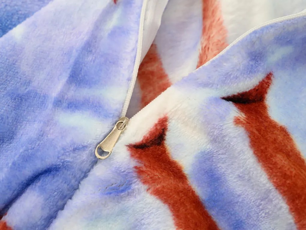 PrzytulneMieszkanie.pl PrzytulneMieszkanie.pl Pościel z mikropluszu WINTER WISH niebieska Rozmiar pościeli: 70 x 90 cm | 140 x 200 cm