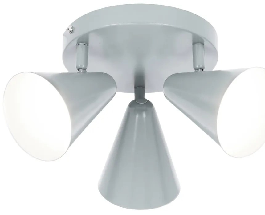 Niebieska lampa sufitowa z metalowym kloszem 34x34 cm Amor – Candellux Lighting