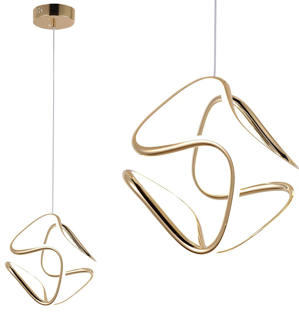 LAMPA WISZĄCA LED G067-CP ZŁOTA
