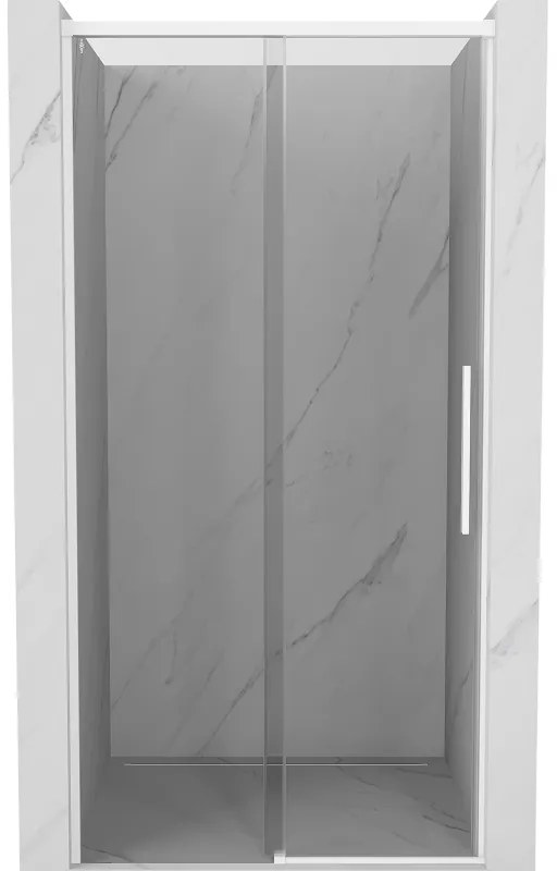 Mexen Rox drzwi prysznicowe rozsuwane 100 cm, transparent, białe - 8C2-100-000-20-00