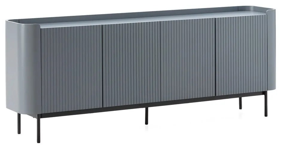 Szaroniebieska komoda 200x80x40 cm Willa – MOME