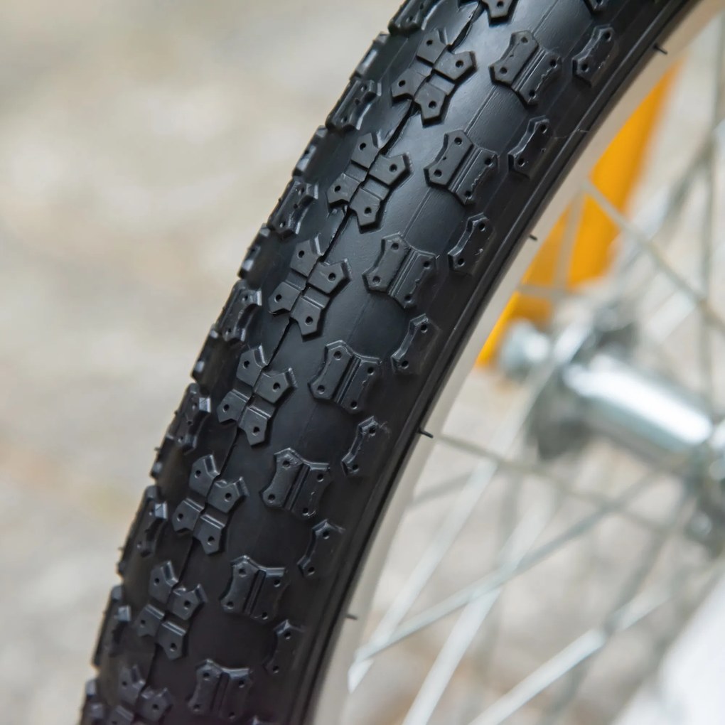 HOMCOM Hulajnoga dziecięca, regulowana, antypoślizgowa, stalowa rama, koszyk zdejmowany, hamulce, opony gumowe