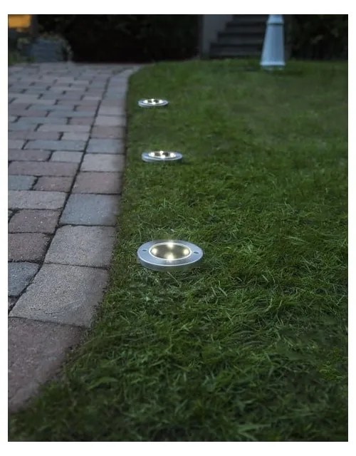 Zestaw 3 ogrodowych lamp solarnych LED Star Trading Lawnlight