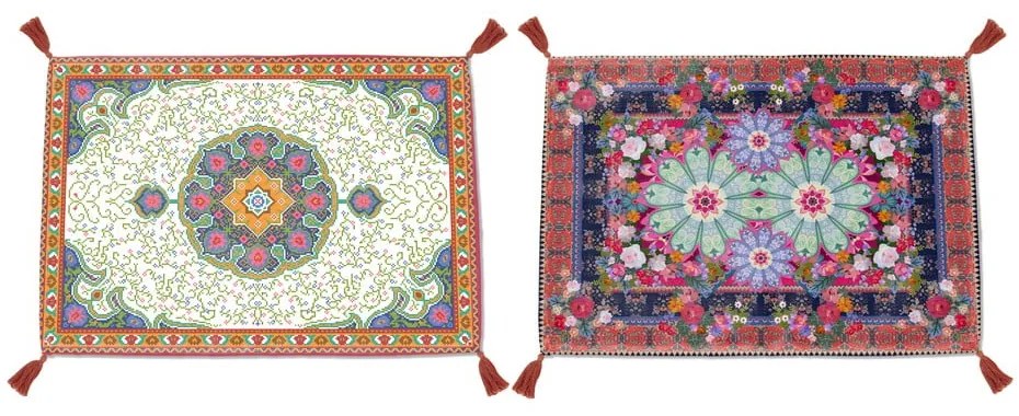 Zestaw 2 mat stołowych Madre Selva Mandalas, 45x30 cm
