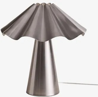 Lampa Stołowa ↑40 Cm Z Żelaza Veyora Chrome - Sklum