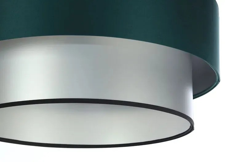 Srebrno-zielona nowoczesna lampa wisząca - S417 M9-H41