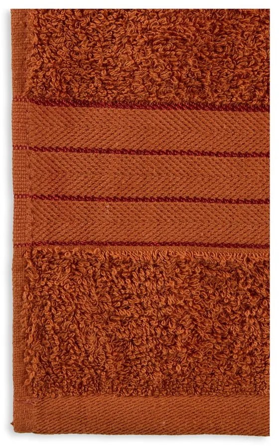 Ceglaste bawełniane ręczniki frotte zestaw 4 szt. 50x100 cm – Good Morning