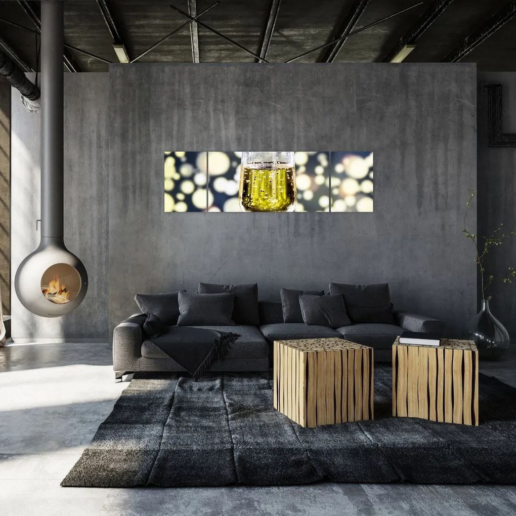 Obraz szampana (170x50 cm)