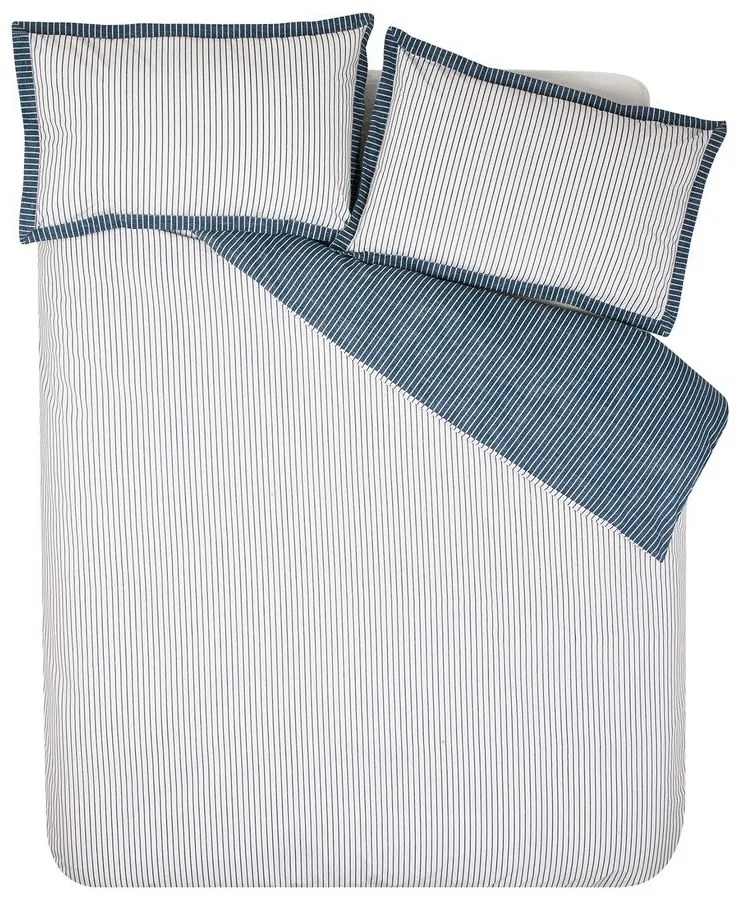 Biało-niebieska pościel dwuosobowa 230x220 cm Oxford Pinstripe – Catherine Lansfield