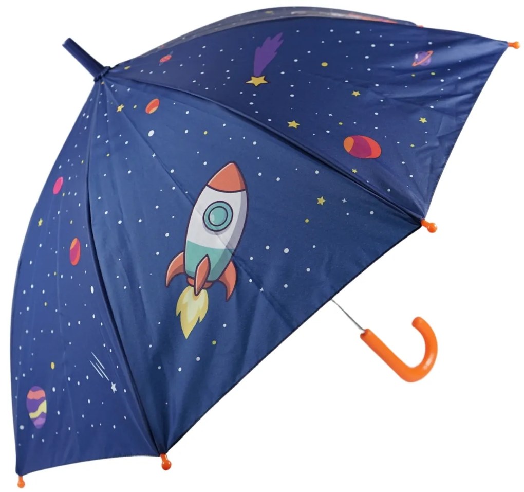 Parasol dziecięcy SPACE Ø 76 cm, niebieski