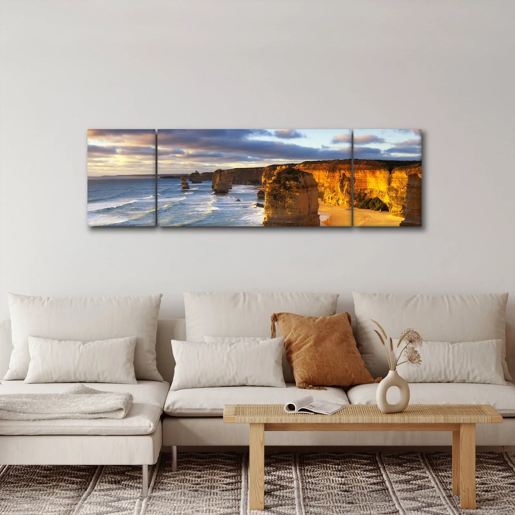 Obraz klifów morskich (170x50 cm)
