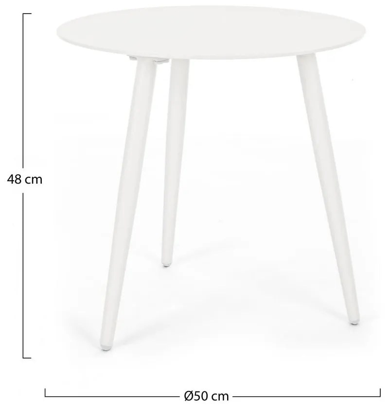 Aluminiowy okrągły stolik ogrodowy ø 50 cm Ridley – Bizzotto
