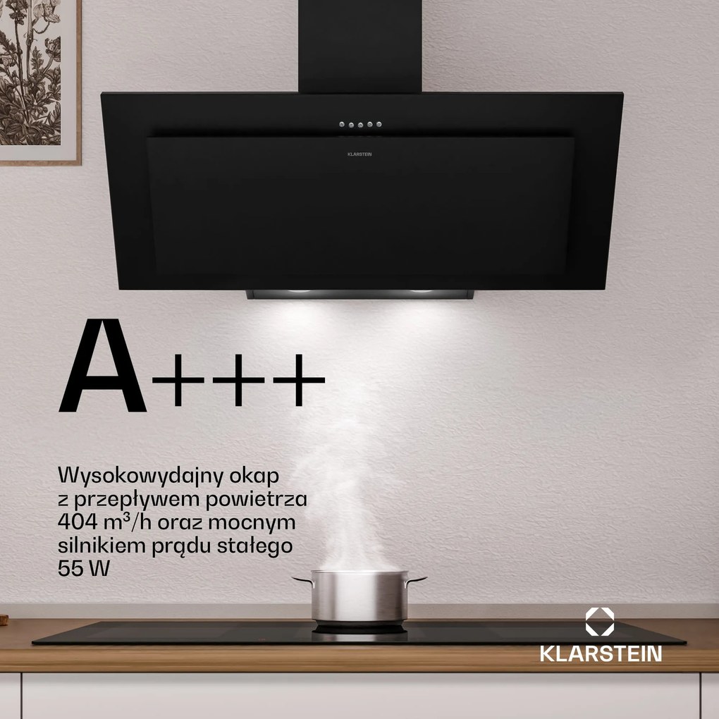 Klarstein Athena okap skośny | 90 cm