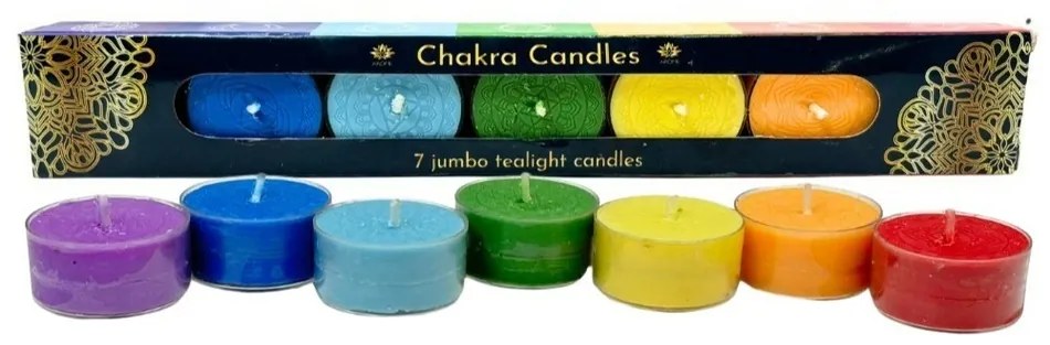 Arome Zestaw świec zapachowych do herbaty chakra 7szt., 20 g/szt.